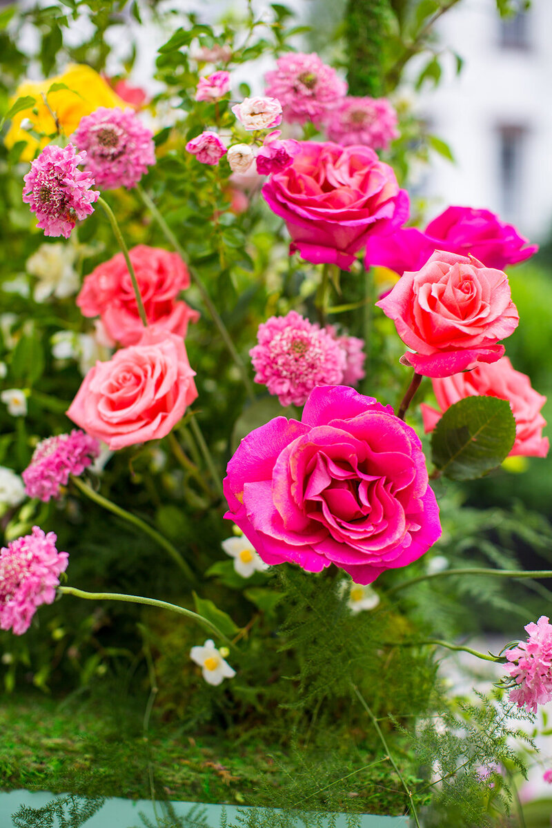 pink rose boquet