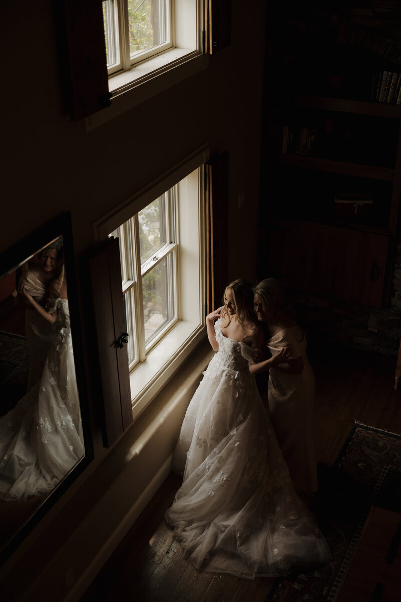 wedding portrait with epic mountain views at loveland pass in colorado