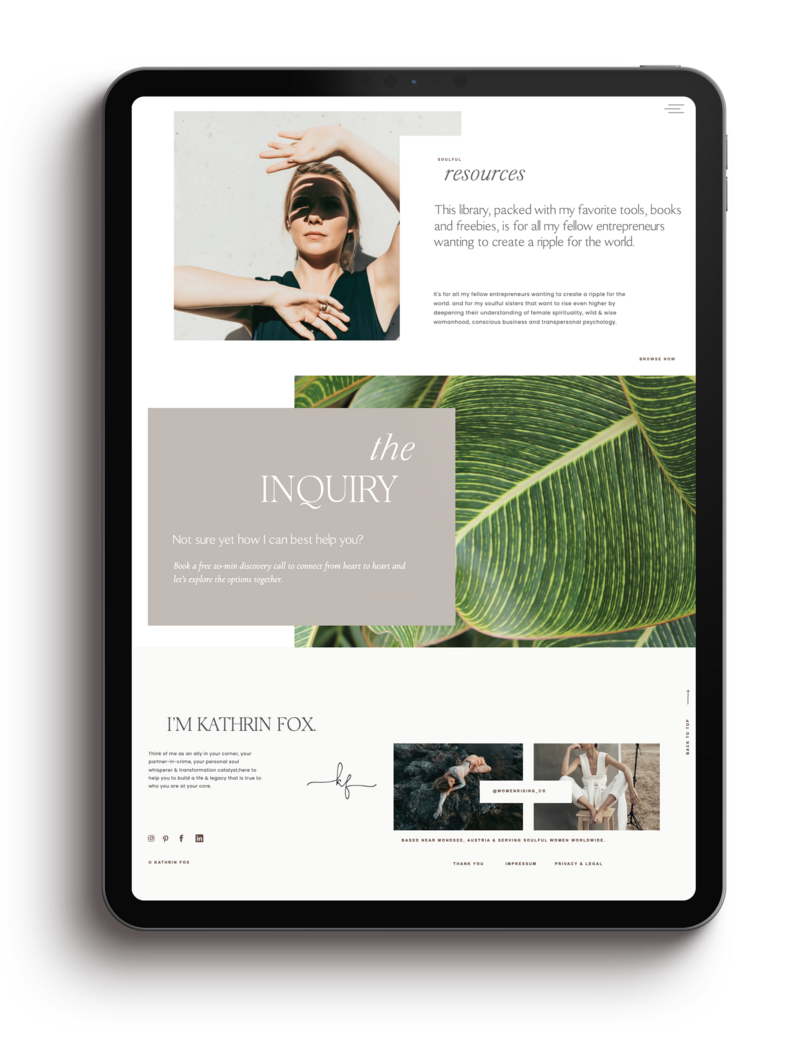 Showit website templates created by a skilled Showit designer