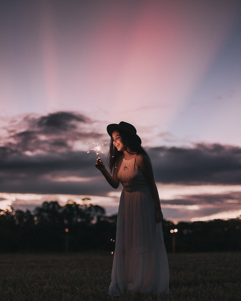 Canva - Woman in White Dress Holding Camera during Night Time-2