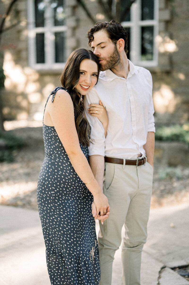 Sarah & Cody in Lake Tahoe, California outdoors.