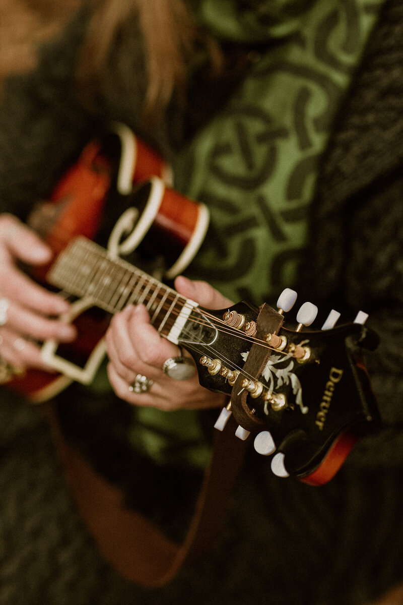 playing guitar