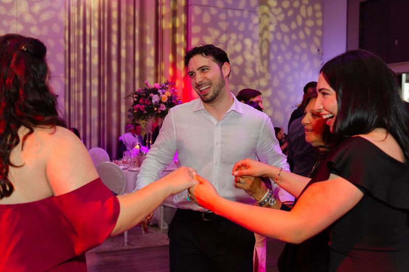 Ottawa wedding photos of guests dancing during a Chateau Le Parc wedding reception