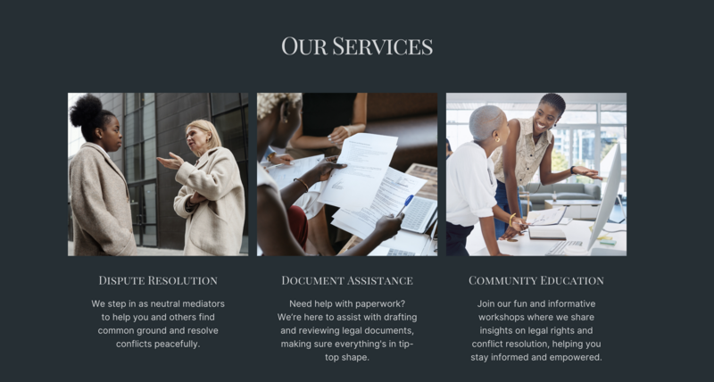 Ava Zen website about design showcasing serene colors and calming user interface for a wellness brand.