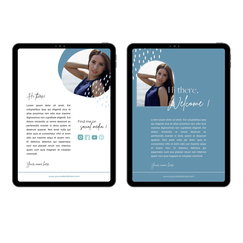 mockup ebook water - welcome pages 
