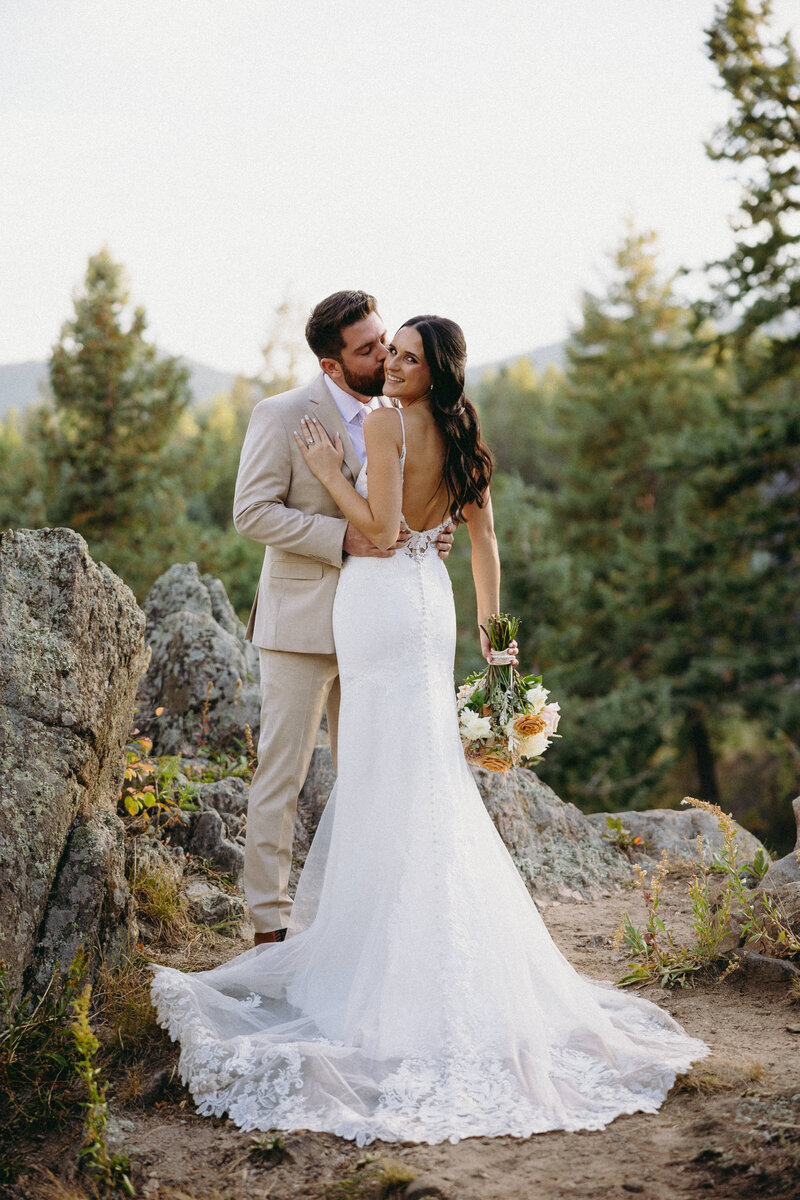 Bride and groom’s first look.