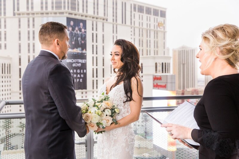 Yvonne and Caleb's elopement at Cosmopolitan in Las Vegas photographed by Las Vegas photographer Ashley LaPrade.