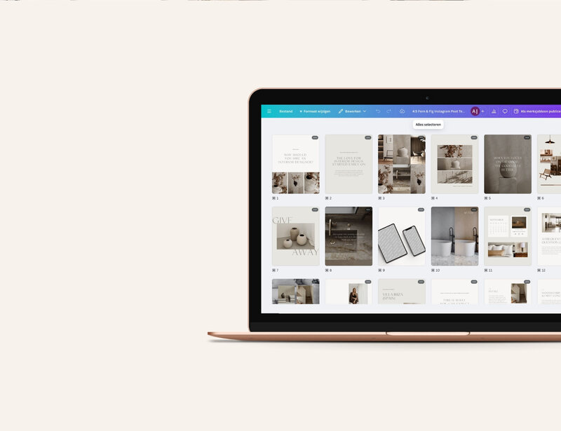 Earthy Instagram templates 4:5 Fern & Fig 14