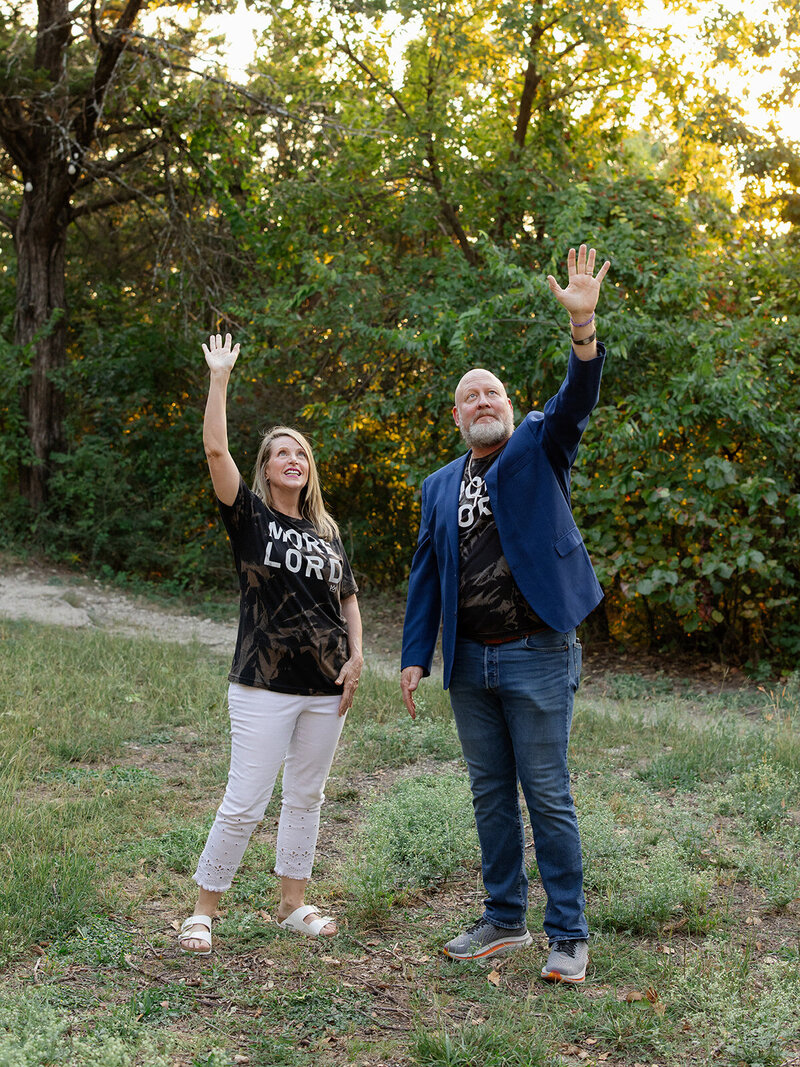JP Woodruff and Wife worshipping