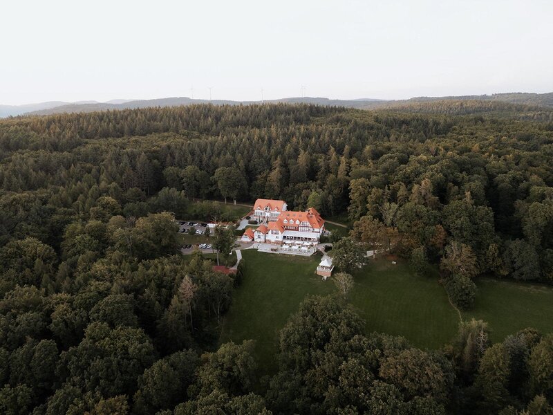 Luftaufnahme des Hohen Darsberg