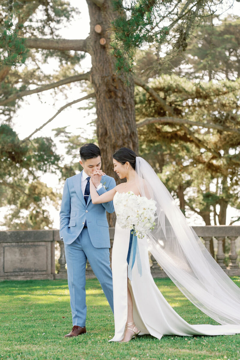 ELEGANT SUMMER WEDDING at the COVETED  LEGION OF HONOR Museum with the Golden Gate Overlook
