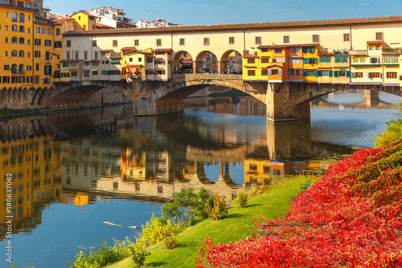 Shop at renowned designer boutiques in Florence, Italy.