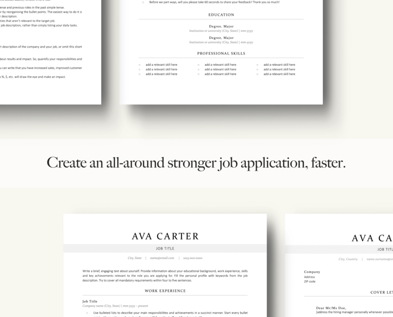 ATS-FRIENDLY RESUME + COVER LETTER