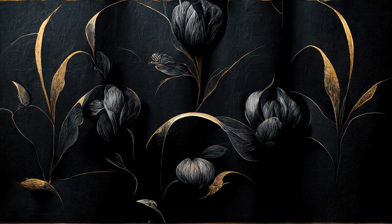 Dark floral pattern
