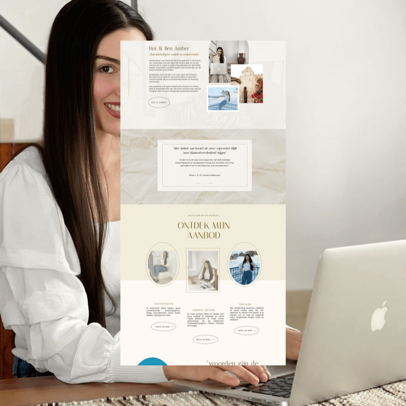 webdesign en branding voor vrouwelijke ondernemers. The Enola Effect.Showit website