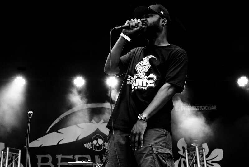 Hip Hop concert photography of the rapper Shawn Caliber