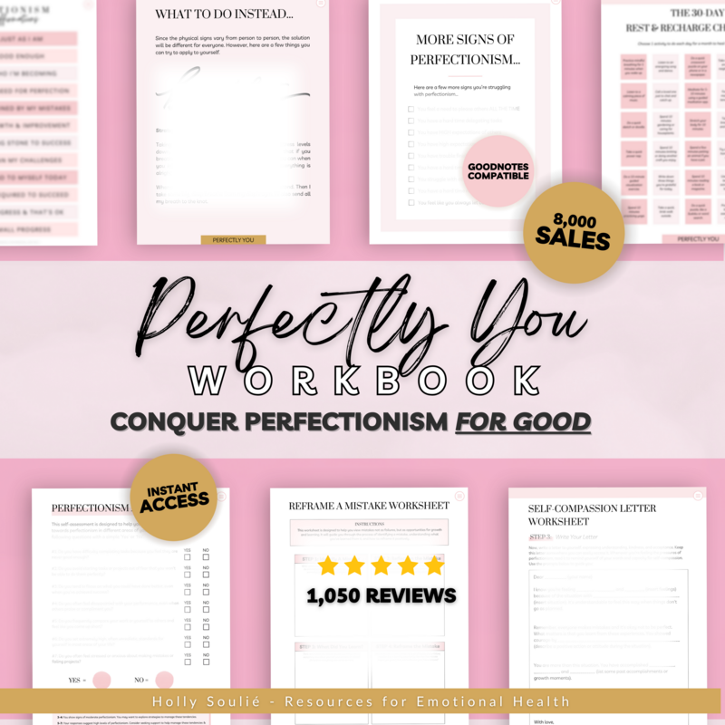 Perfectly You Workbook etsy listing 20231