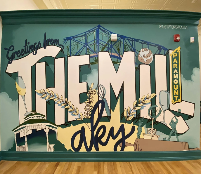The Mill AKY mural