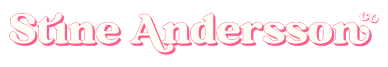 White and hot pink logo