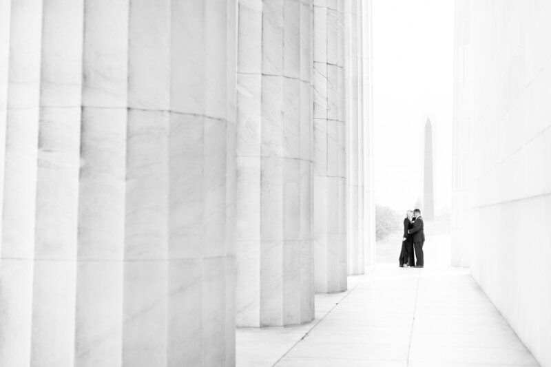Lincoln Memorial Engagement Session - Washington DC Wedding Photographer - Brianna + Robert - Engagement Session-83