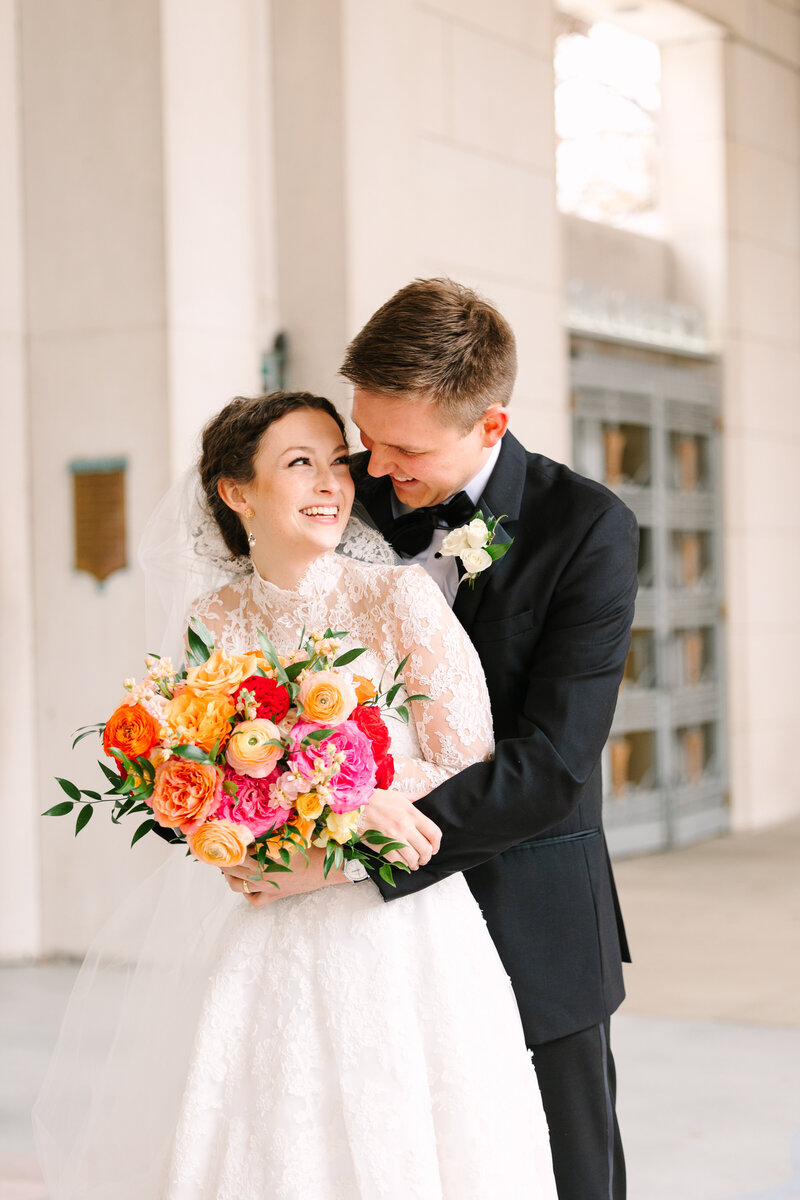 winter St. Louis wedding day photography