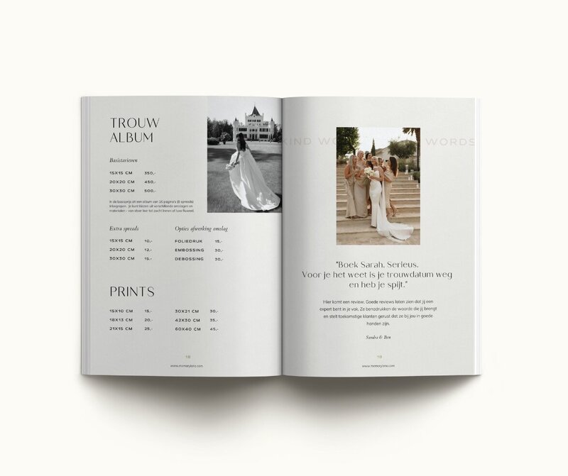 Canva brochure template Memory Lane 13