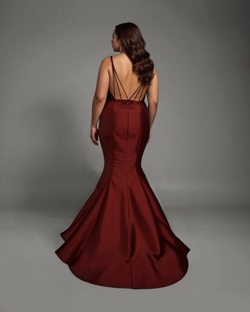Edith Elan Black bridal gown designer