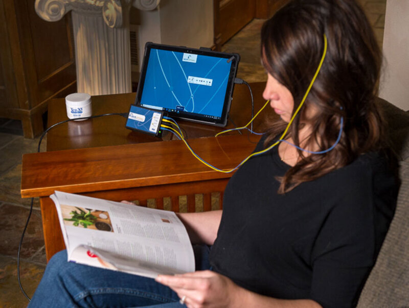 A calm and focused child