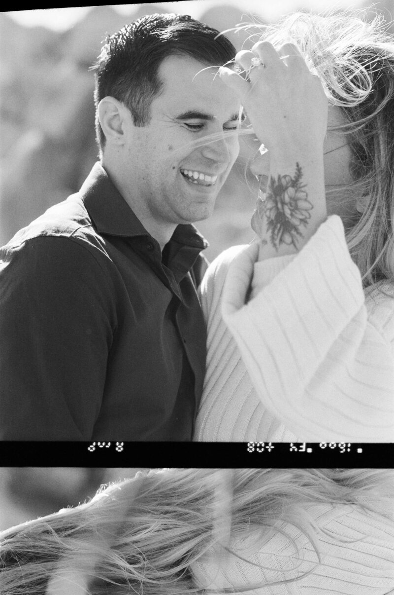 film of a couple during their engagement session