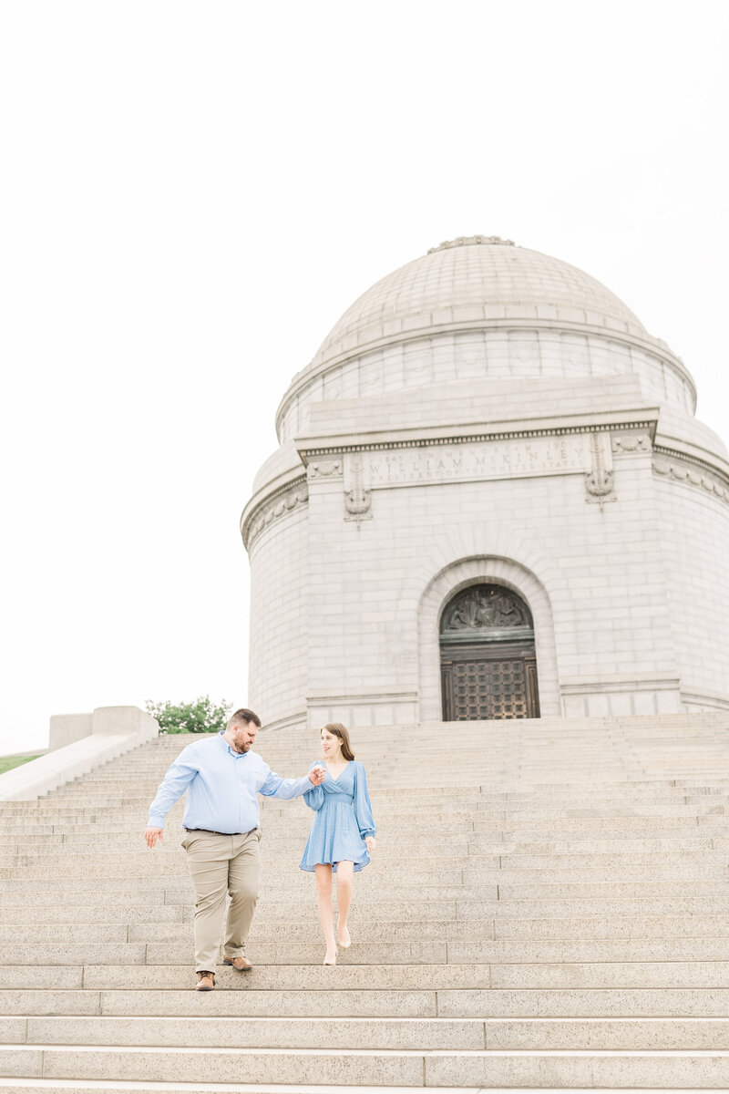 McKinley Monument in Canton Engagement Session