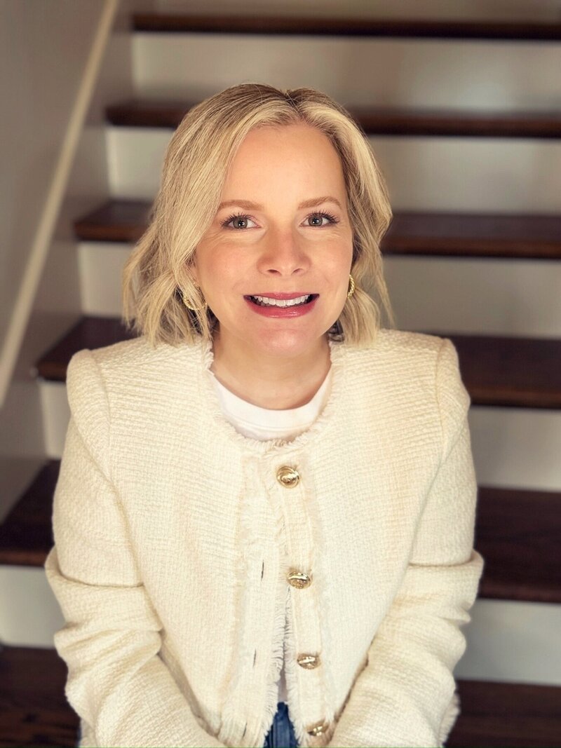 Alyson Ward Profile Sitting on Stairs