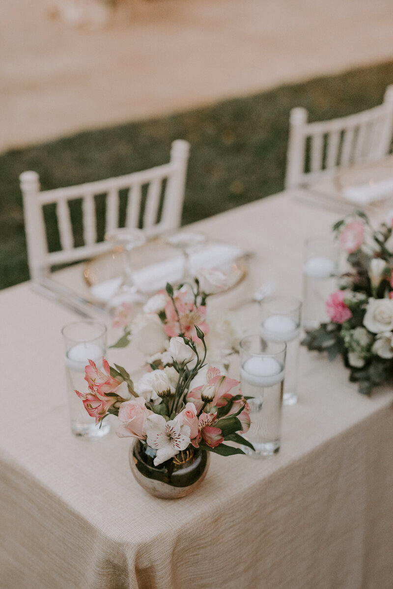 wedding table decor