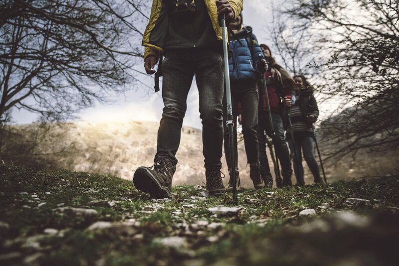 Therapists walking together, walking the talk, learning polyvagal theory together in Denver.
