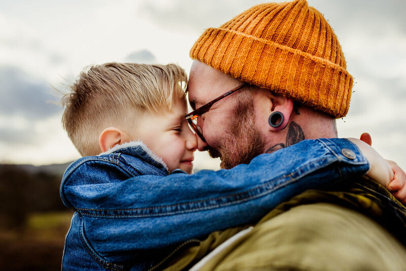 Earthy family photography in the Northern Rivers father and son