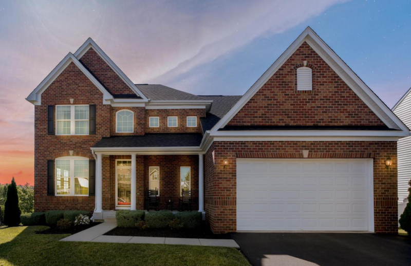 Maryland home for sale at sunset