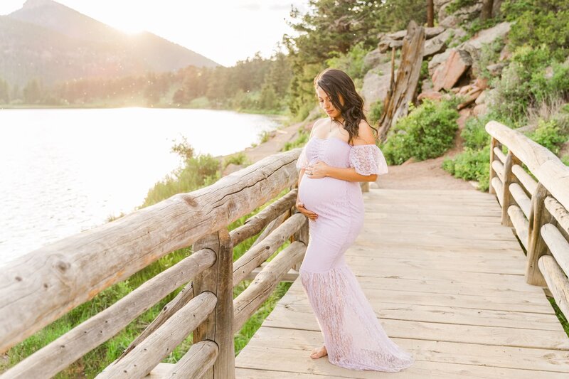 Maternity Session at Lily Lake, Estes Park, Colorado