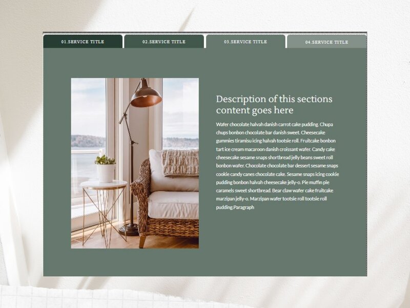 Showit Horizontal Tabs