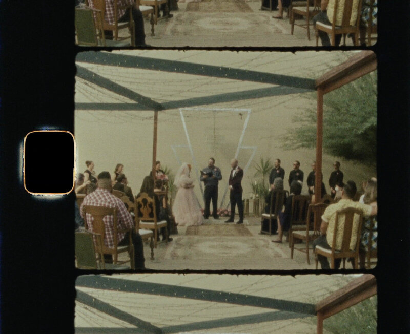 Intimate wedding documented through video on authentic vintage Super 8mm film. 