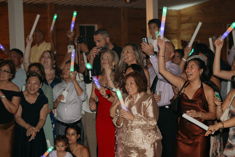 Guests watching the bride and groom on their dance performance at their Charleston SC wedding 