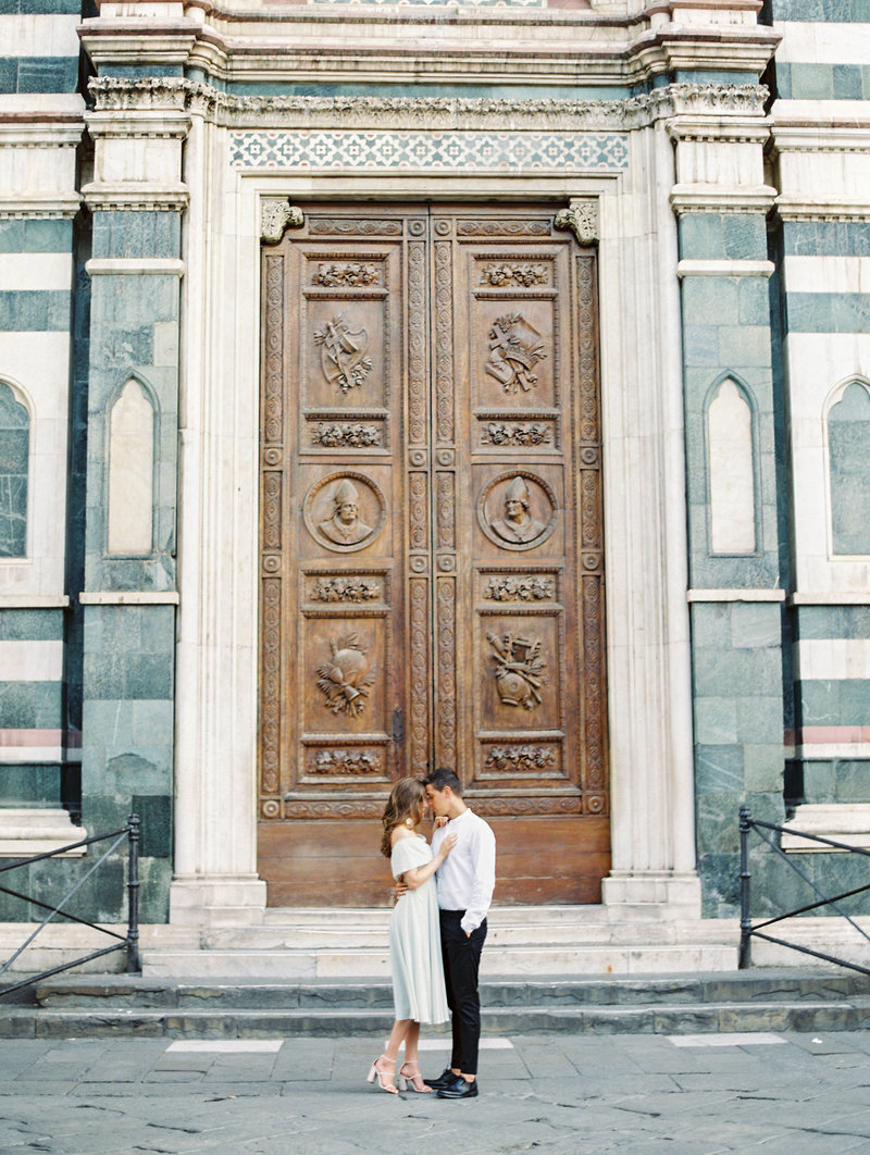 Florence Italy engagement session at the Duomo