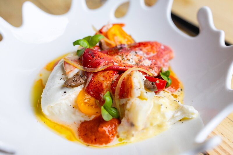 Lobster Dish at Mystico Italian Restaurant in Manchester, VT.