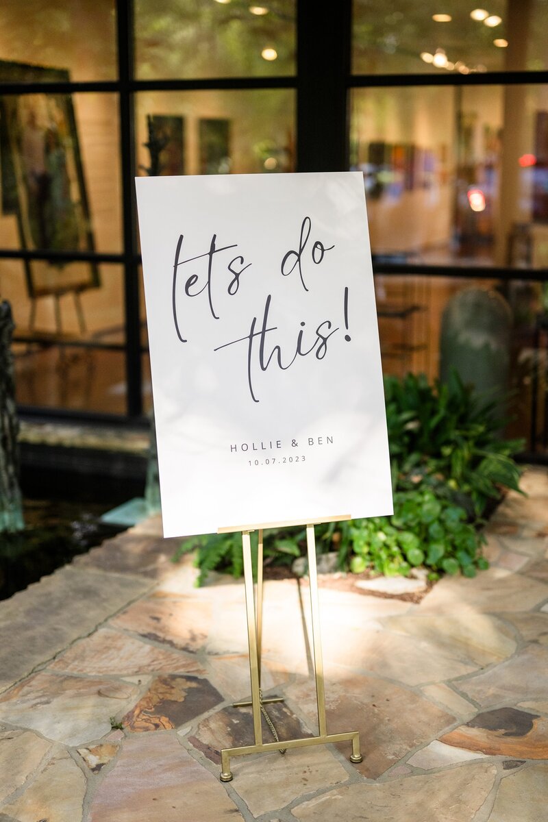 "Let's Do This" welcome sign