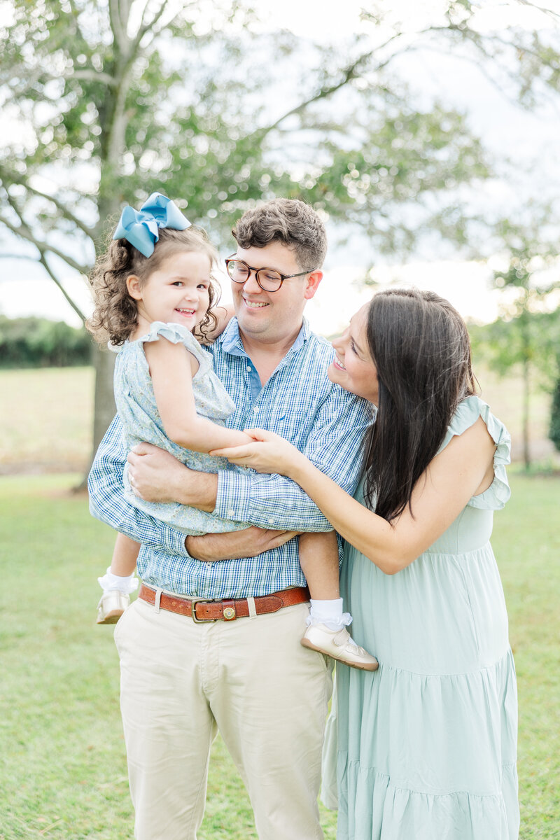 playful family photo from Kinston, NC photographer in the Spring