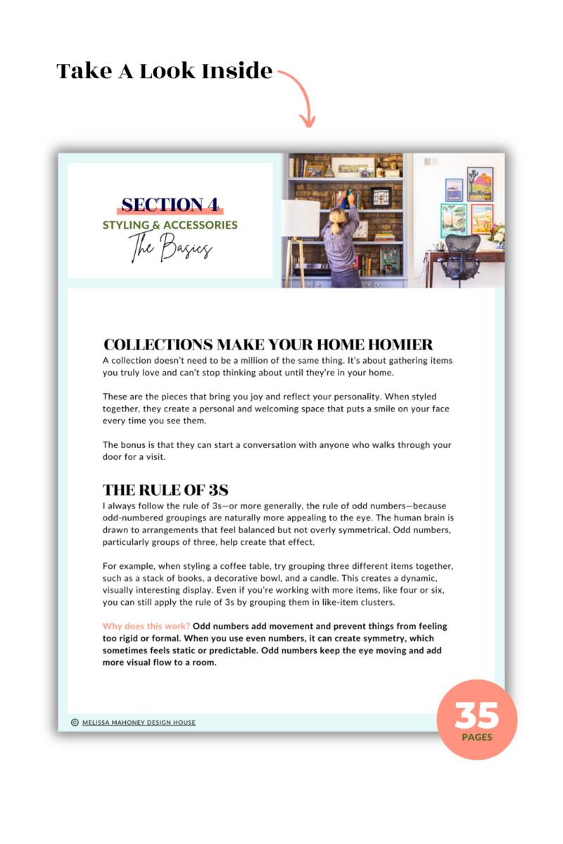MMDH Furnishing Rules Of Thumb