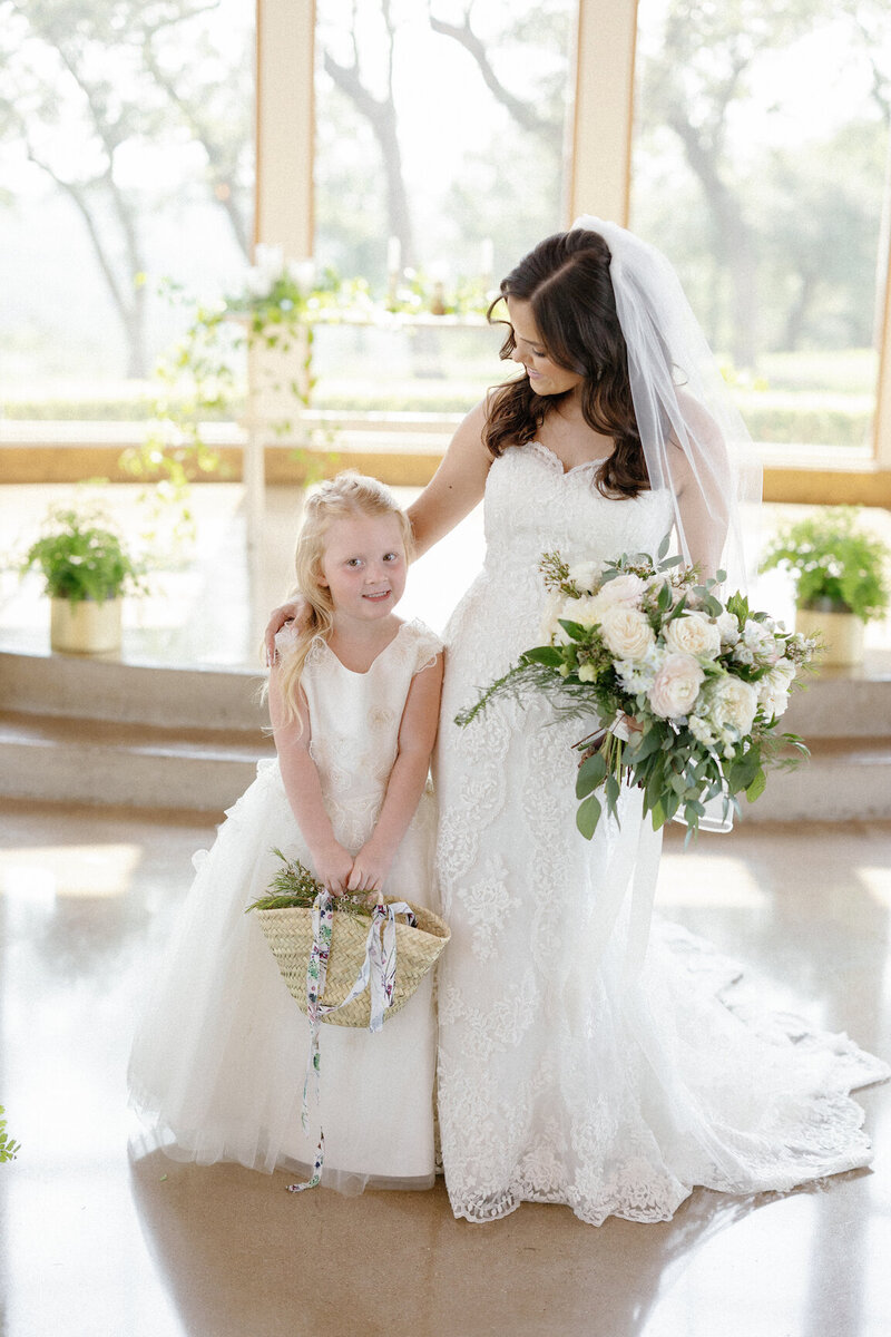 Family portraits at Canyonwood Ridge with Hill Country backdrop