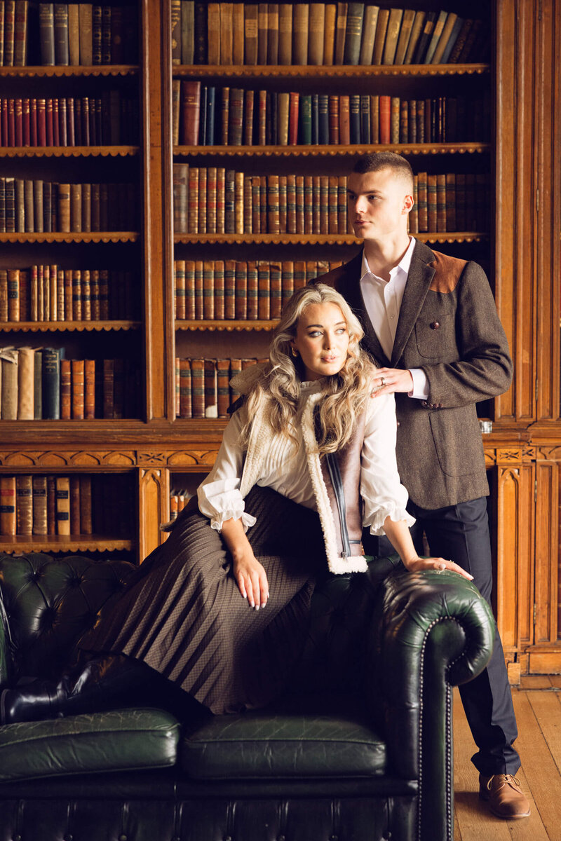 A wedding engagement photo shoot at Luttrellstown castle in Dublin Ireland