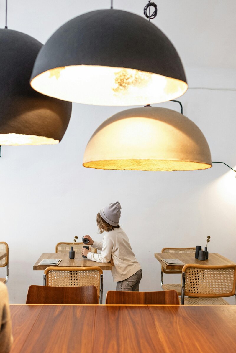 Specialty coffee and tea served in the Petit Play Café lounge