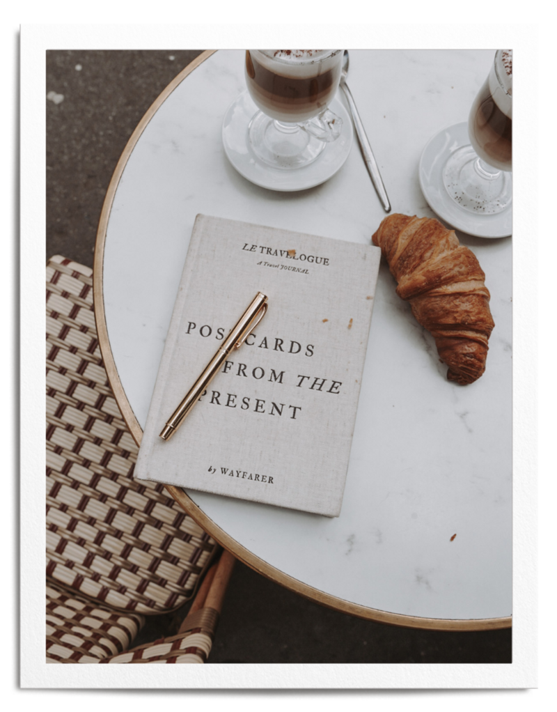 Linen Embossed Travel Journal Notebook