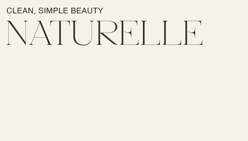 Naturelle Skincare Brand Business Card Front