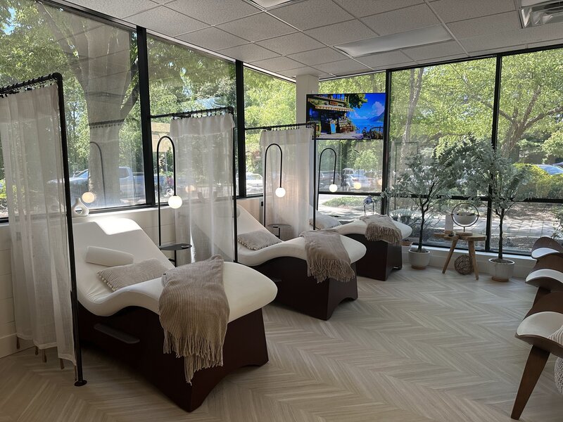 The IV therapy area at Refined Medical NY in East Setauket Long Island, providing customized vitamin infusions and wellness treatments in a relaxing clinic environment.